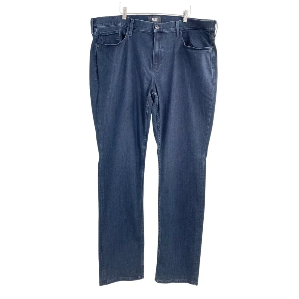 Paige Federal Inkwell Straight Leg Dark Wash Jeans Mens Size 40 Classic Casual